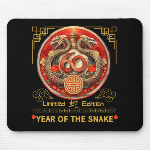 60th Birthday Born Snake Year 1965 Chinese Lunar N Mouse Mat