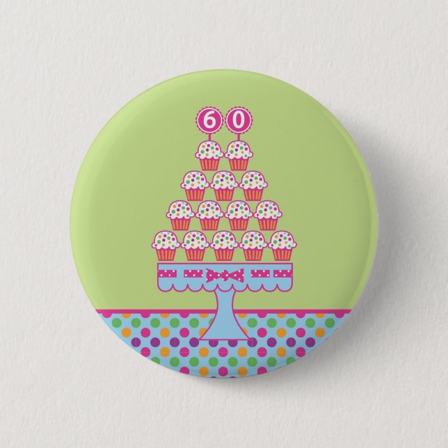 60th Birthday Button (Front)