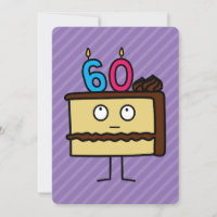 60th Birthday Cake with Candles