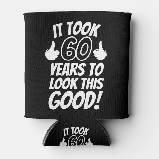 60th Birthday Can Cooler (Front)