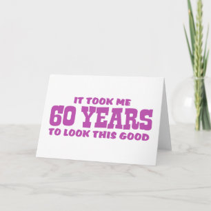60th Birthday Card