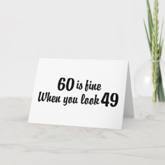 60th Birthday Card