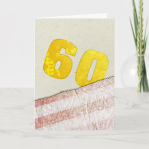 60th Birthday Card