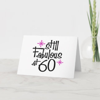 60th Birthday Card