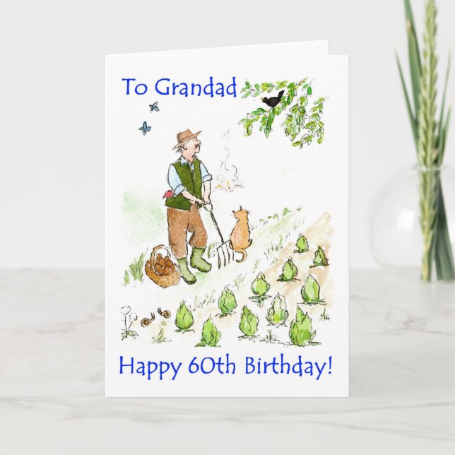 60th Birthday Card for a Grandfather (Front)