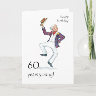 60th Birthday Card - Man Dancing!