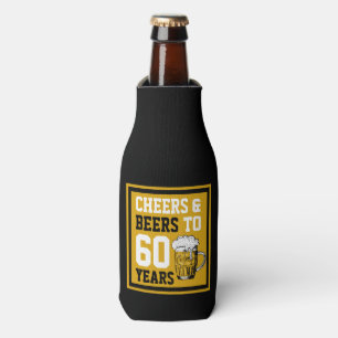 60th Birthday Cheers & Beers to 60 Years Bottle Cooler