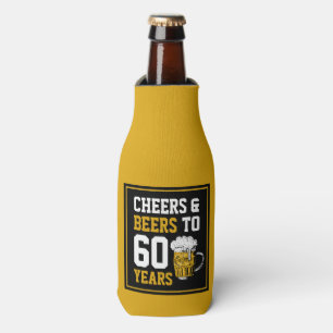 60th Birthday Cheers & Beers to 60 Years Bottle Cooler
