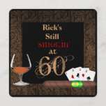 60th Birthday Cigars, Poker and INVITATIONS<br><div class="desc">Mans Invitation... JUST DELETE ANY PICS YOU MAY NOT ... CUSTOM AGE ... AleNY OTHER PIC YOU MAY NEED TO DESCRIBE YOUR LOVED ONE... JUST EMAIL ME @ KELEKA14@AOL.COM  Or message me on on zazzle.com on my page</div>