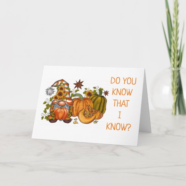 ***60th BIRTHDAY*** COMICAL GNOME Card (Front)