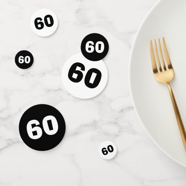 60th Birthday Confetti (Group)