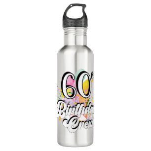60th Birthday Crew 60 Party Crew 710 Ml Water Bottle