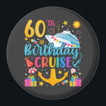 60th Birthday Cruise B-Day Party Circle Magnet<br><div class="desc">60th Birthday Cruise B-Day Party Funny design Gift Classic Circle Magnet Classic Collection.</div>