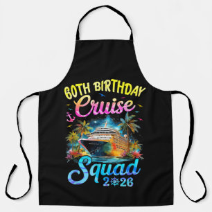 60Th Birthday Cruise Squad 2026 Cruising Party Apron