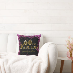 60th Birthday  Cushion