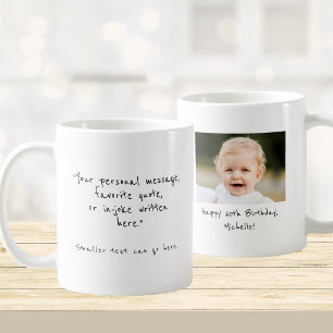 60th Birthday custom photo and message Coffee Mug