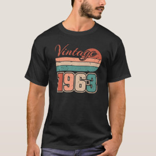 60th Birthday Design u2013 Vintage Retro 1963 Prem T-Shirt