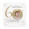 60th Birthday Elegant Gold White Calligraphy Photo