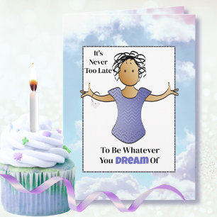 60th Birthday Ethnic Female Cartoon Funny Saying Card
