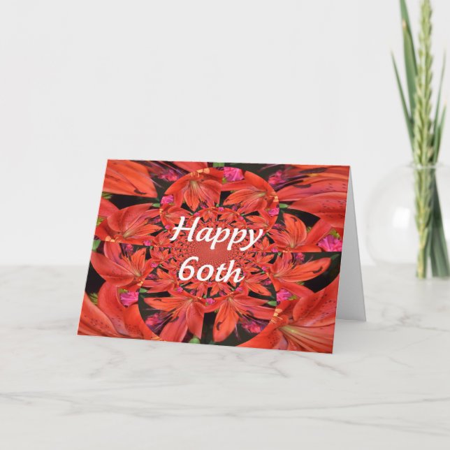 60th Birthday for Her Card (Front)