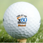 60th Birthday For Husband – 60 Years Classy Blue Golf Balls<br><div class="desc">Celebrate your husband’s 60th birthday with a stylish and personal golf ball. This bold blue “Fore-get Age,  Keep Swinging” design is perfect for his next tee time,  a milestone golf trip,  or as a keepsake for all the games you’ve shared together. Enjoy!</div>