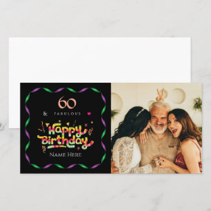 60th Birthday for Someone Fabulous Custom Photo