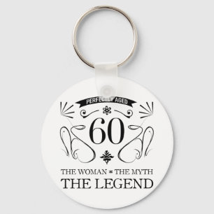 60th Birthday For Women Key Ring