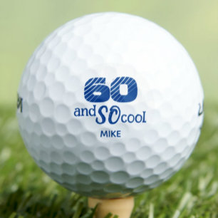 60th Birthday Friend Gift – Blue Cool 60 Years Golf Balls