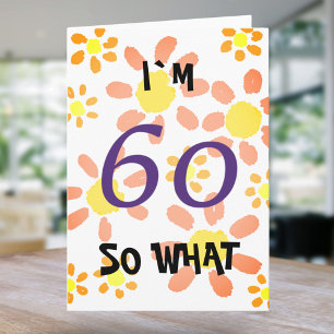 60th Birthday Funny Card