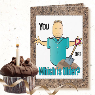 60th Birthday Funny Saying Male Cartoon Old Age Card