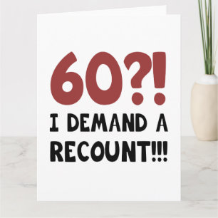 60th Birthday Gag Gift Card