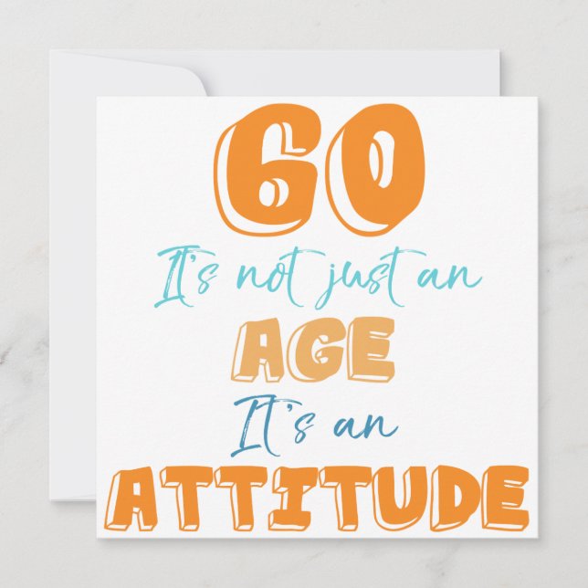 60th Birthday Gag Gift Card (Front)