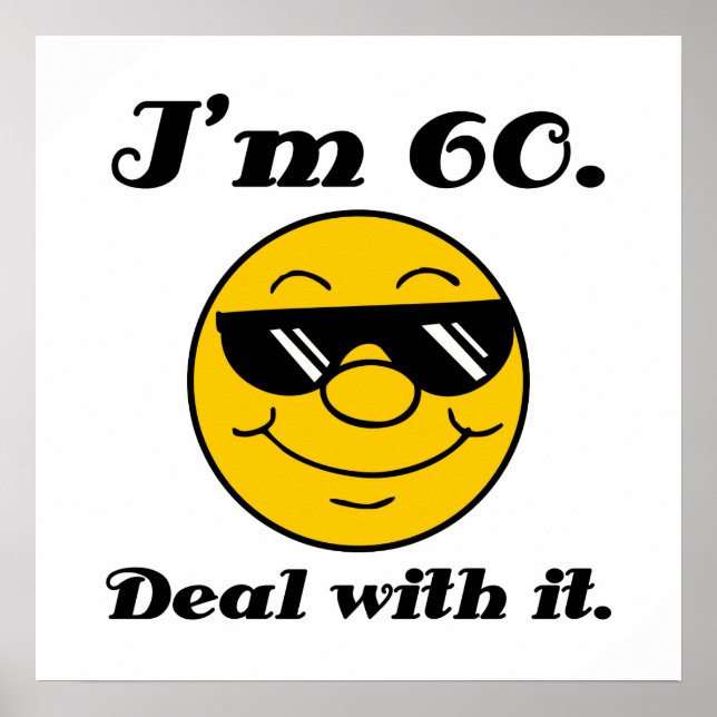 60th Birthday Gag Gift Poster (Front)
