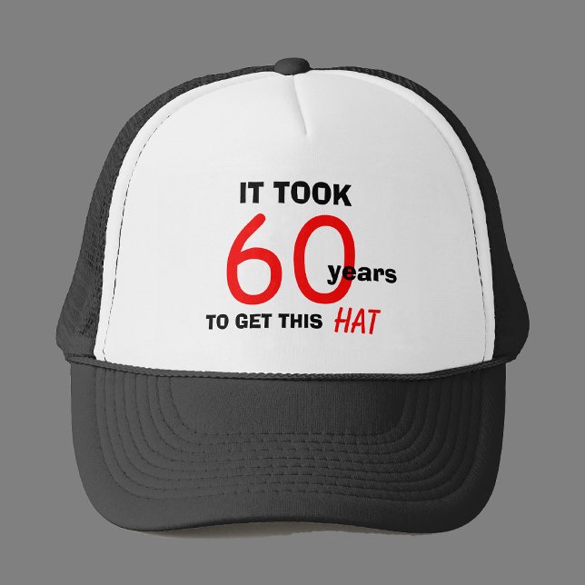 60th Birthday Gag Gifts Hat for Men (Creator Uploaded)