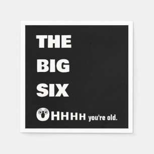 60th Birthday Getting Old Humour Napkin