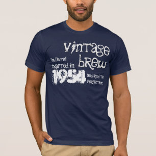 60th Birthday Gift 1954 Vintage Brew V07K4 BLUE T-Shirt