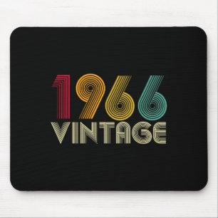 60th Birthday Gift 60 Years Old Men Women Retro Vi Mouse Mat