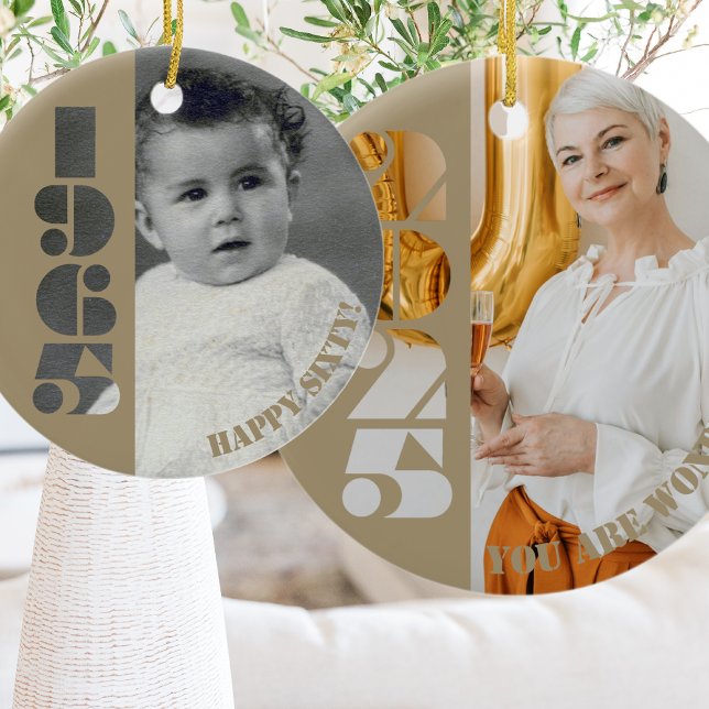 60th birthday gift Born in 1965 Ornament (Creator Uploaded)