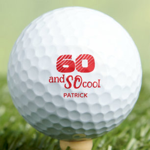 60th Birthday Gift for Uncle Personalised SO Cool Golf Balls