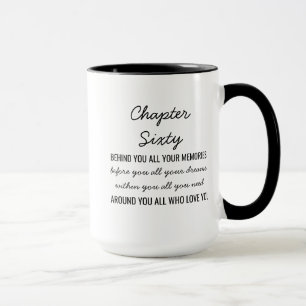 60th Birthday Gift for Women, Personalised 60th Mug