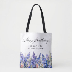 60th Birthday Gift July Birth Month Flower Tote Bag