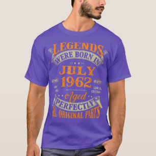60th Birthday Gift Legends Born In July 1962 60 Ye T-Shirt