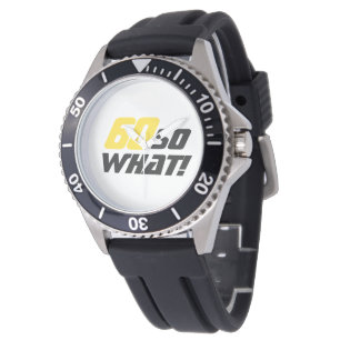 60th Birthday Gift - Motivational Funny Modern Watch