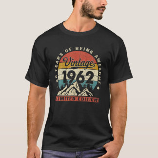 60Th Birthday Gift Vintage 1962 Limited Edition 60 T-Shirt