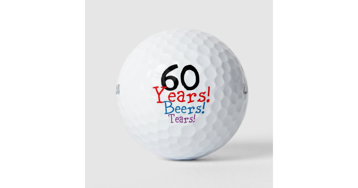 60th Birthday Golf Balls Zazzle
