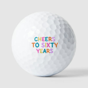 60th Birthday Golf Balls