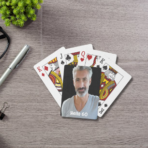 60th birthday guys hello 60 playing cards