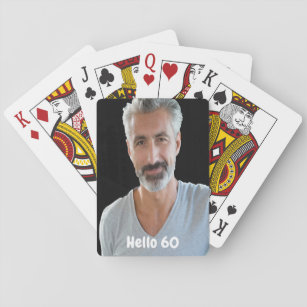 60th birthday guys hello 60 playing cards