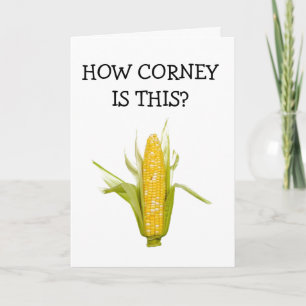 **60th BIRTHDAY HUMOR** CORNY JOKE FOR SURE  Card