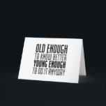 **60th BIRTHDAY** HUMOR FOR FRIEND/FAMILY Card<br><div class="desc">I REALLY LIKE THIS CARD AND HOPE THAT YOU DO AS WELL. THANK YOU FOR STOPPING BY ONE OF MY EIGHT STORES AND REMEMBER YOU CAN CHANGE THE VERSE AND AGE ON "ALL" MY CARDS!</div>